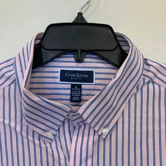 Mens Club Room Refined Woven Button Down NWT - B5 - Picture 4 of 6